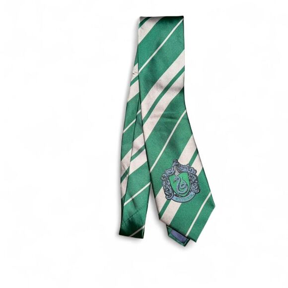 Harry Potter Slytherin Cardigan & Tie Costume Adult Size Large L Wizarding World - Picture 5 of 8